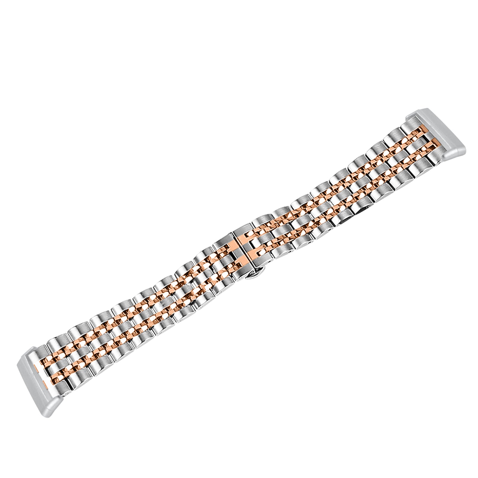 For Fitbit Sense 2 Versa 4 Stainless Steel Watch Band Stylish 7 Beads Design Replacement Wrist Strap For Fitbit Sense 2 Versa 4 Stainless Steel Watch Band Stylish 7 Beads Design Replacement Wrist Strap